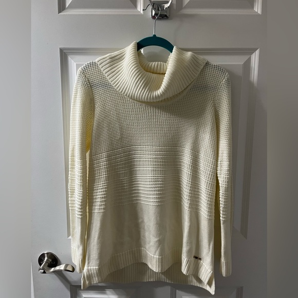 Calvin Klein Knit Sweater Cream Size Medium - Picture 5 of 7